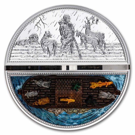 2023 Niue 2 oz Silver Noah's Ark 3D Shape Coin 2023 Niue 2 oz Silver Noah's Ark 3D Shape Coin